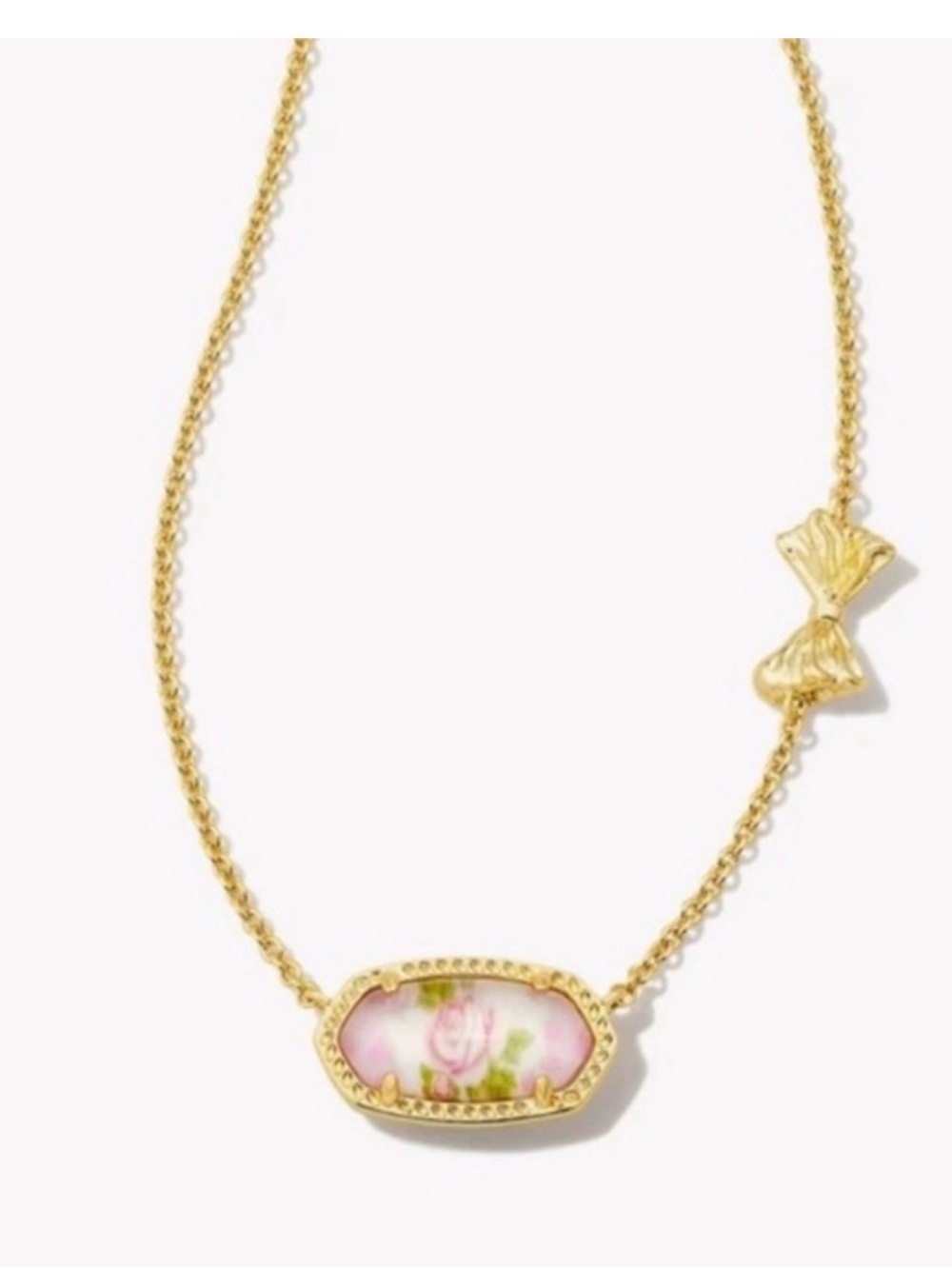 💕LOVESHACKFANCY & KENDRA SCOTT Elisa Double-Sided Necklace - NWT